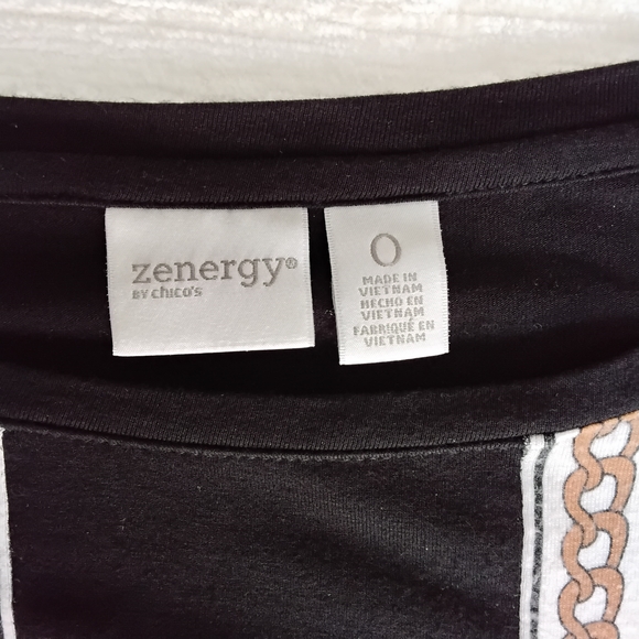 Chic Black and Brown Women's Blouse - Picture 2 of 6